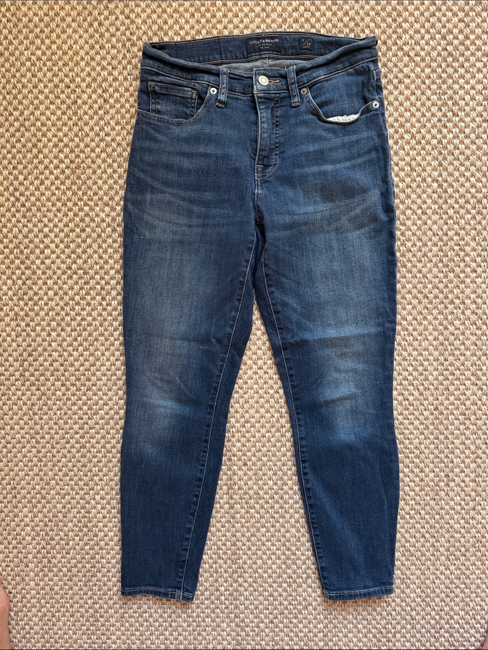 Lucky Brand Dark Blue Stretch Skinny Ankle Jeans